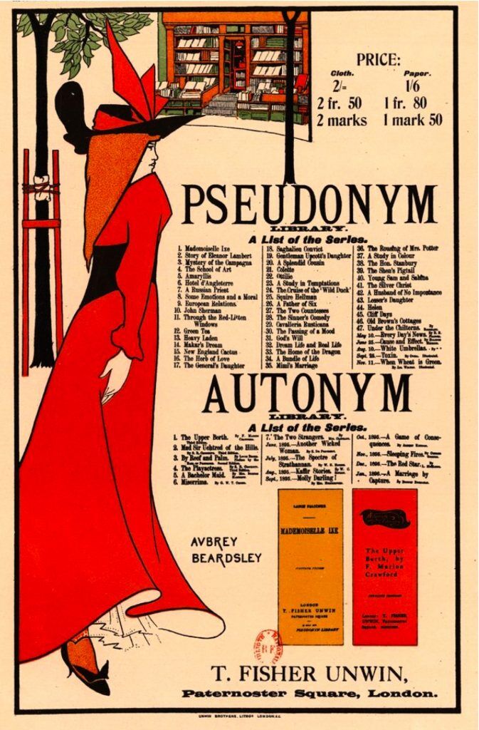 Beardsley, Aubrey (1872-1898) – Poster 1894 – Pseudonym library 1