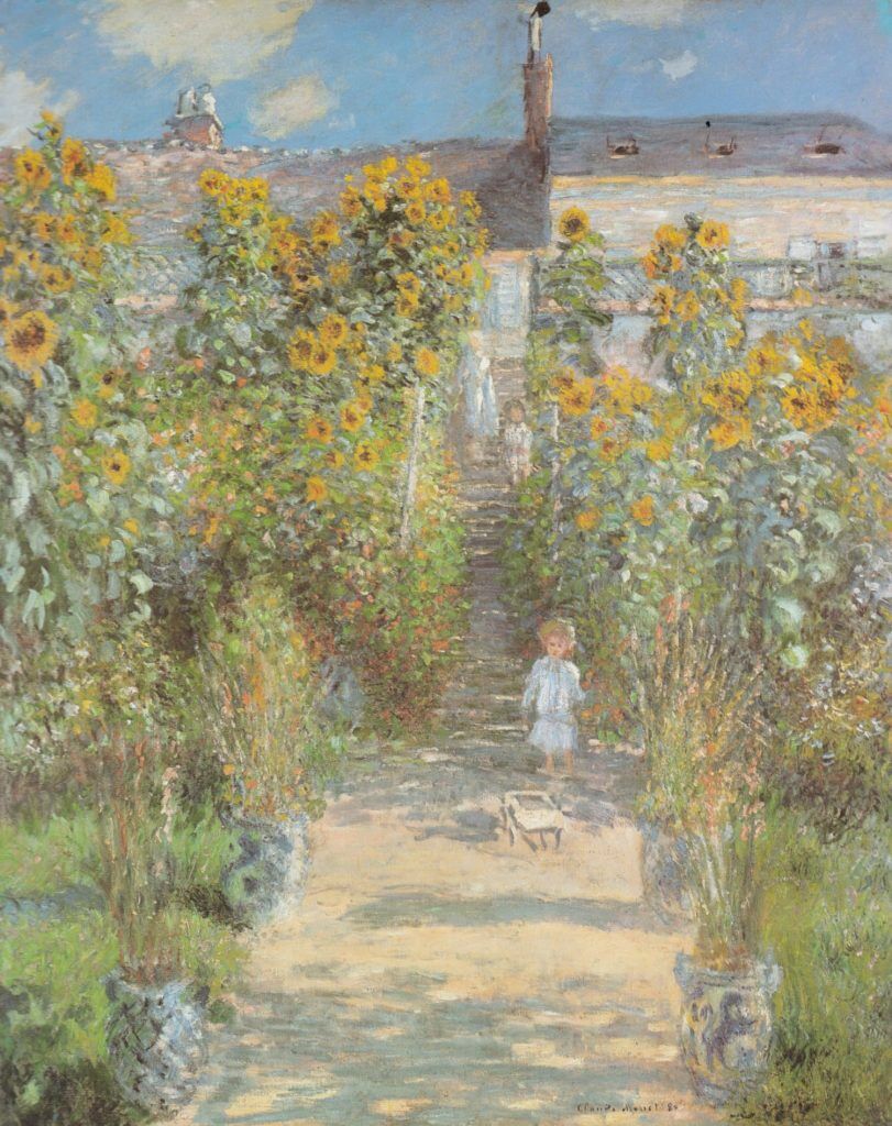 Monet, Claude (1840-1926) – Artist’s garden at Vétheuil 1880