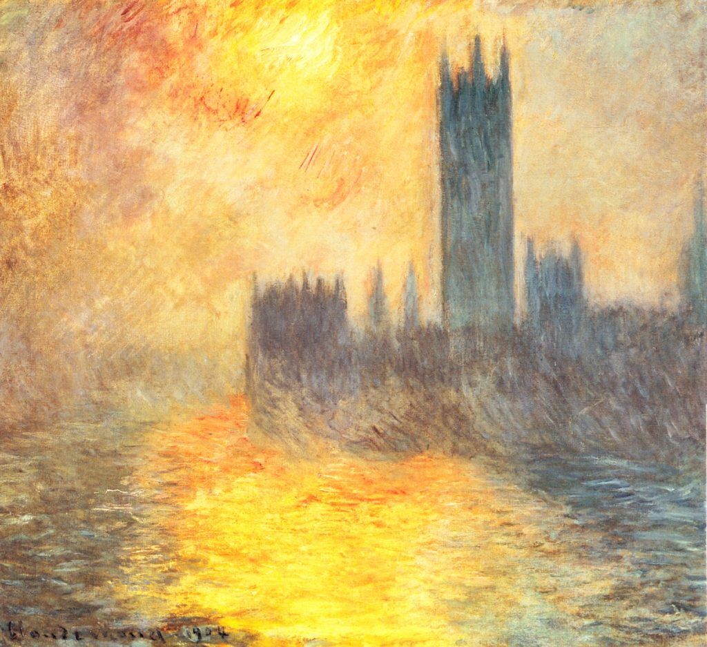 Monet, Claude (1840-1926) – Houses of Parliament at sunset 1904