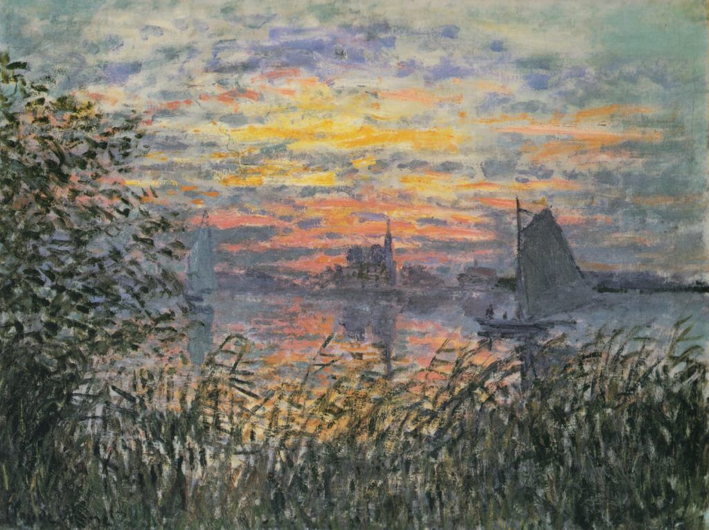 Monet, Claude (1840-1926) – Marine View, sunset 1874