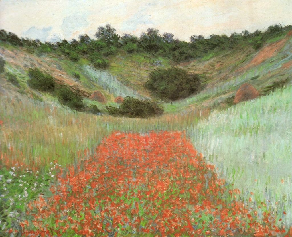 Monet, Claude (1840-1926) – Poppy field near Giverny 1885