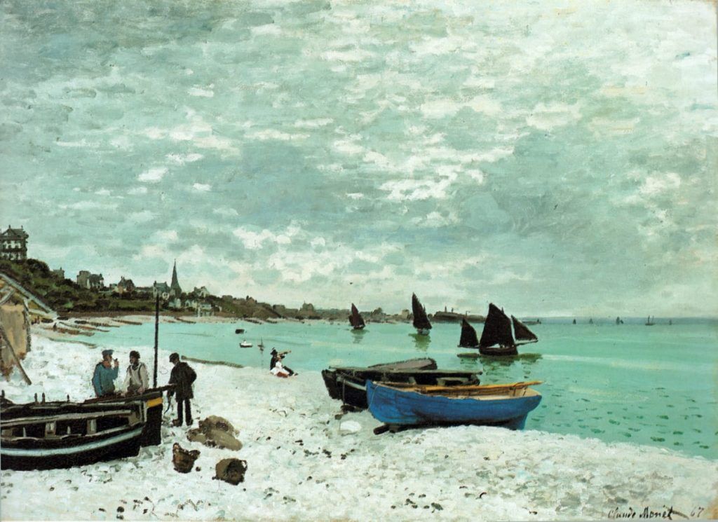 Monet, Claude (1840-1926) – The Beach at Sainte-Adresse 1867