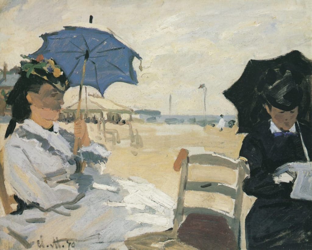 Monet, Claude (1840-1926) – The Beach at Trouville 1870