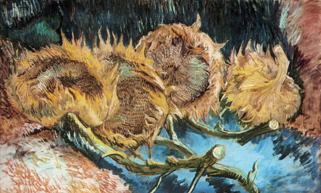 Van Gogh, V. (1853-1890) – Four cut sunflowers 1887