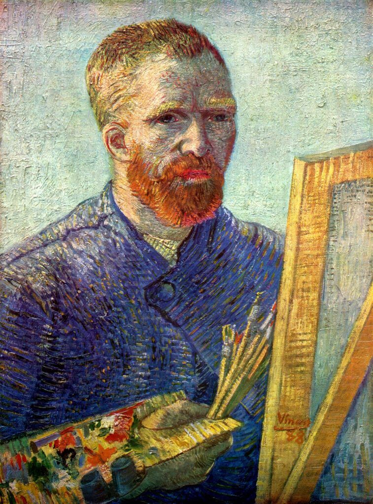 Van Gogh, V. (1853-1890) – Self-portrait at easel 1888